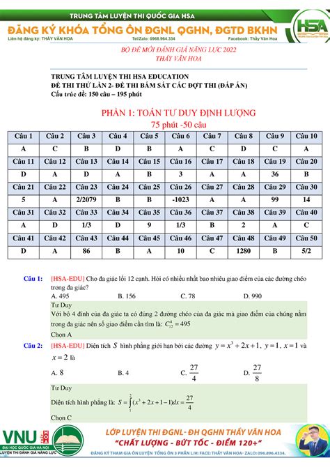 đề thi thử dgnl 2023